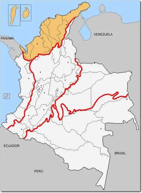 Mapa De Colombia Con Sus Limites Imagui