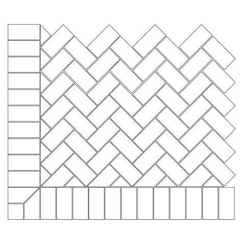 Herringbone Paver Pattern for Classic Brickwork