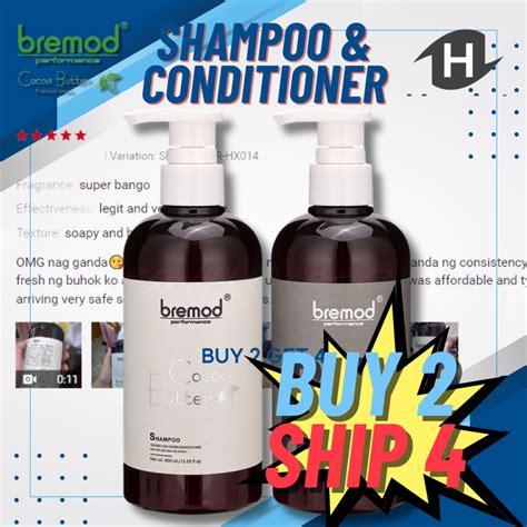 Bremod Premium Hair Conditioner Shampoo Scalp Clean Moisturing And