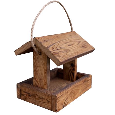 Simple Rustic Bird Feeder Hand Made From Reclaimed Wood Etsy Wooden