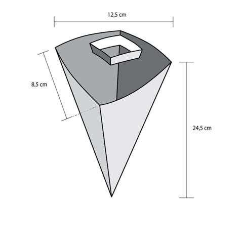 BRANCO Cone M 150g 200 Unidades Pirapack