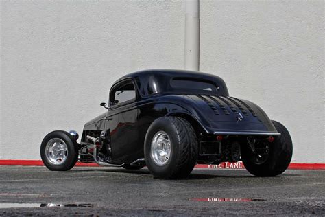 1934 Ford 3 Window Custom Coupe Rear 34 174717