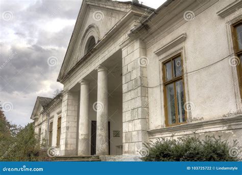 Gyulay Castle in Simeria Arboretum Park, Romania Stock Photo - Image of ...