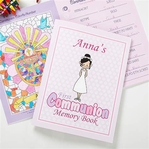 Personalized First Communion Memory Book - Communion Girl