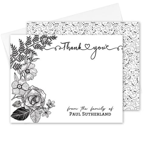 Personalized Funeral Thank You Notes Funeral Thank You - Etsy