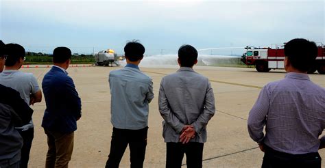 Gunsan City Fire Department Visits The Wolf Pack Kunsan Air Base