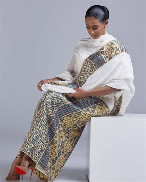 A Masterpiece Of Traditional Elegance Shimena Habesha Dress With Intr