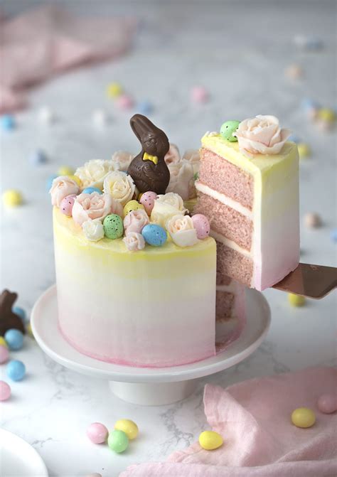 This Strawberry Easter Cake Is So Delicious Take The Bunny And Eggs