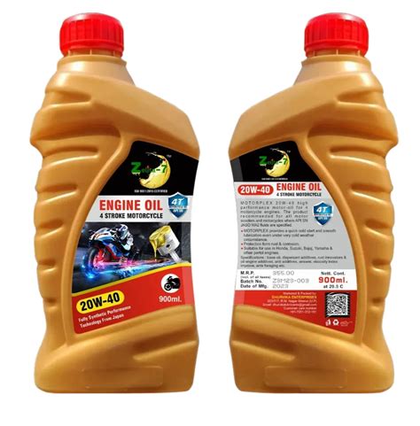 Full Synthetic Zelita 7 20W40 4T 4 Stroke Bike Engine Oil Bottle Of