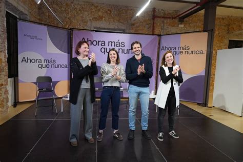 Irene Montero respalda a Javier Sánchez Serna en las primarias del