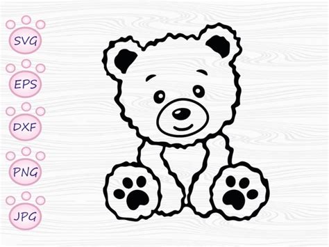 Teddy Bear Svg Cricut Etsy