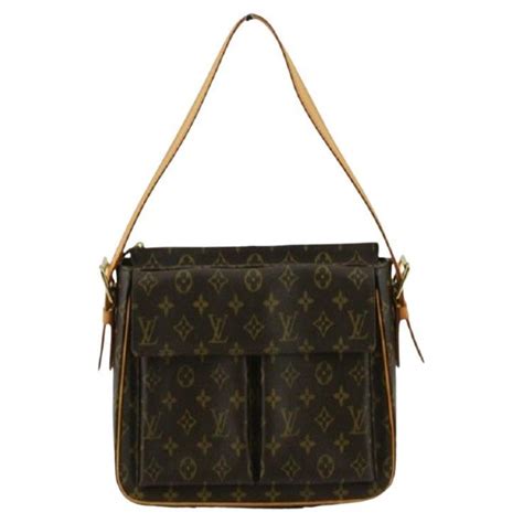 Louis Vuitton Brown Monogram Canvas Leather Viva Cite Gm Shoulder Bag At 1stdibs