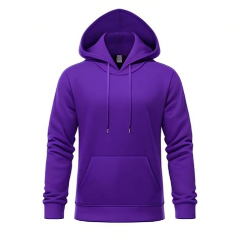 Premium Photo | Blank purple hoodie template isolated on white background