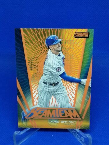 2017 Topps Stadium Club Kris Bryant Beam Team Orange 28 50 BT KB EBay