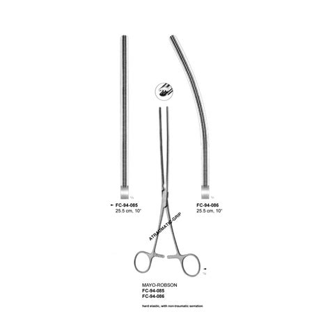 Mayo Robson Intestinal Clamp Forceps Hard Elastic With Non Traumatic