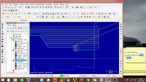 Mastercam Lathe Machine Operation Tutorial Part 2 Youtube