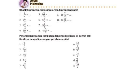 Kunci Jawaban Matematika Kelas 5 Halaman 9 K13 Asyik Mencoba: Ubah ...