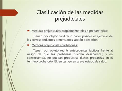 Derecho Procesal Medidas Prejudiciales Universidad Autonoma Ppt