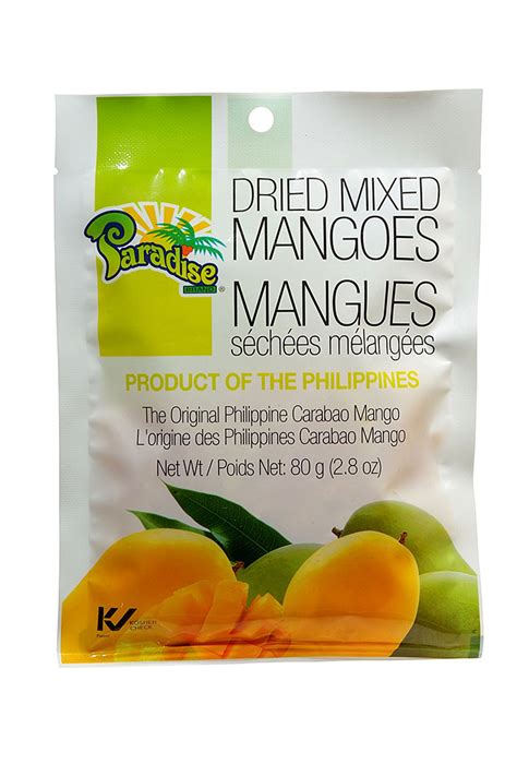 Paradise Brand Dried Mixed Mangoes 80g Profoodcorp