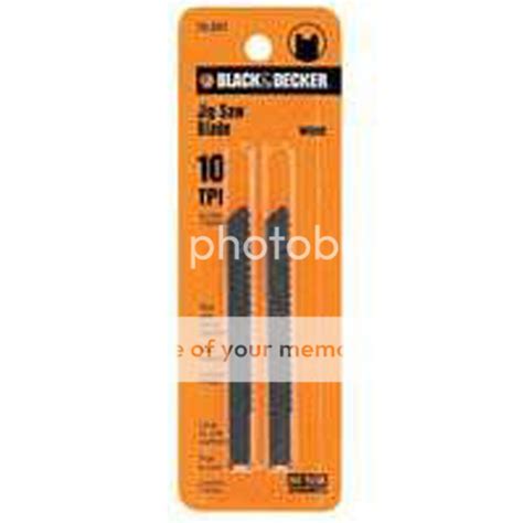 BLACK&DECKER 75-251 U-Shank HSS Wood/Plastic 3" Jigsaw Blades 10TPI 2 ...