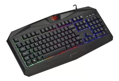 Teclado Usb Knup Gamer C Led Preto Kp Frete Gr Tis