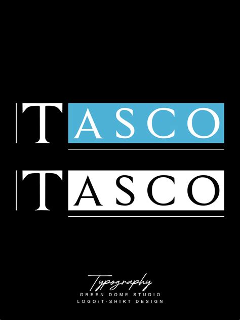 Tasco Minimalist Typography Logo T Shirt Design 15734677 Vector Art At