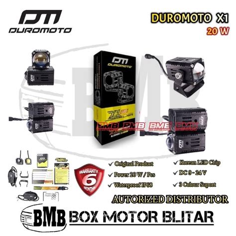 Jual Duromoto X1 NEW PRODUCT 20 W Lampu Tembak Premium X 1 Kabut