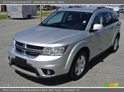 Bright Silver Metallic 2012 Dodge Journey Sxt Black Interior