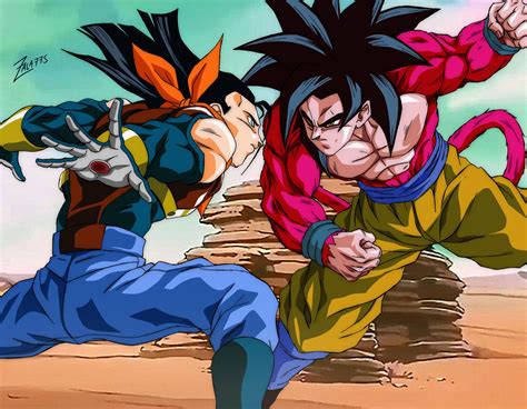 Goku ssj4 vs Super Androide 17 by zala77s on DeviantArt