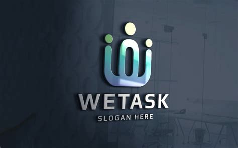 Modelo De Logotipo Da Letra W Da Wetask TemplateMonster