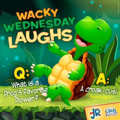 Make sure to share with your little ones today's Wacky Wednesday joke ...