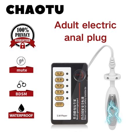 1 Set Electro Shock Sex Toys For Men Anall Plug Medical Themed Toys