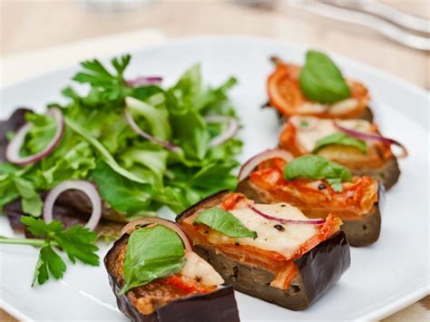 Berbackene Aubergine Caprese Rezept Eat Smarter