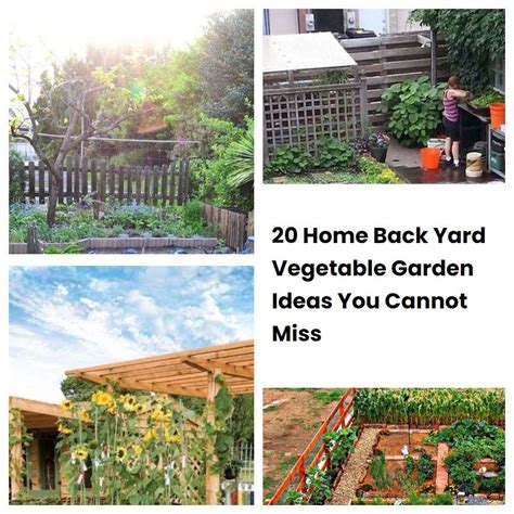 20 Home Back Yard Vegetable Garden Ideas You Cannot Miss Sharonsable