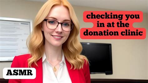 Receptionist Checks You In At The Donation Clinic Asmr Medical