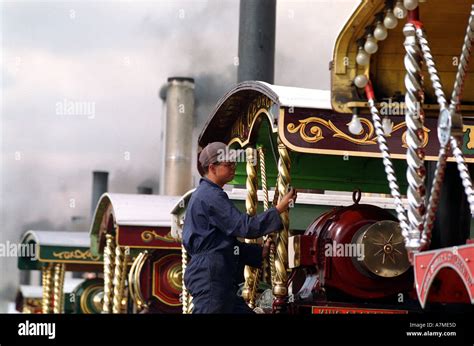 Steam Traction Engines At The Great Dorset Steam Fair At Blandford In