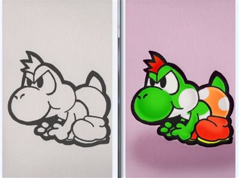 paper yoshi  sonichan  deviantart