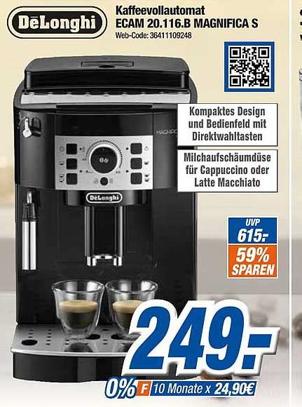 Delonghi Kaffeevollautomat Ecam B Magnifica S Angebot Bei Expert