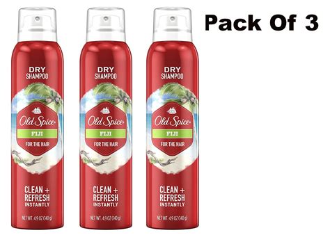 Old Spice Fiji Men S Dry Shampoo For The Hair 4 9 Fl Oz Pack Of 3