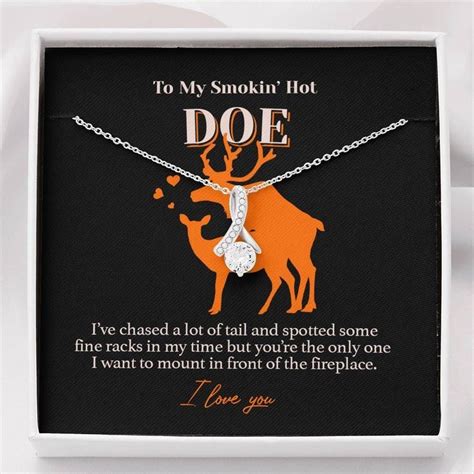 Gift For My Smokin Hot Doe I Want To Mount You Alluring Beauty Necklace You Make Me Happy I