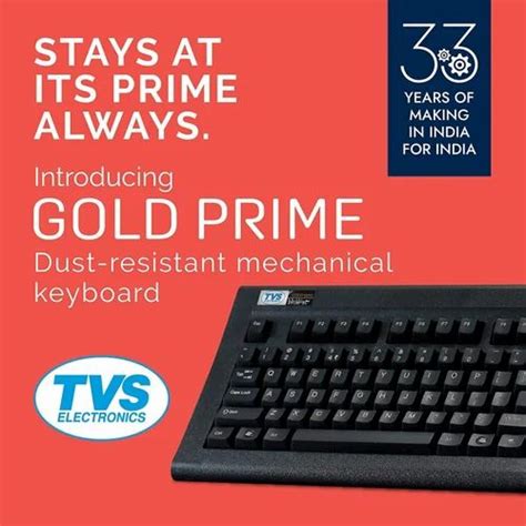 Tvs Gold Prime Bharat Dust Resistant Keyboard At Rs Piece Tvs