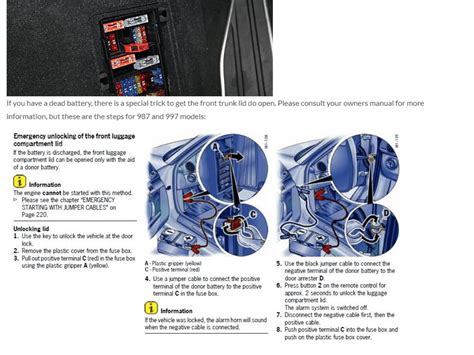 Porsche Owings Mills How To Open The Lid On A