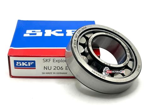 Skf Germany Nu206 Ecj Cylindrical Roller Bearing Steel Cage 30x62x16mm