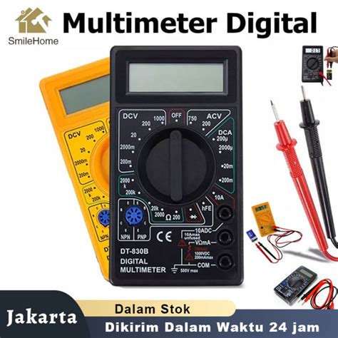 Multimeter Digital DT830G DT830B Murah Tespen Listrik Cek Kabel Putus