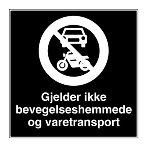 Privatrettslig Forbudsskilt Forbudt For Motorvogn Merkefabrikken No