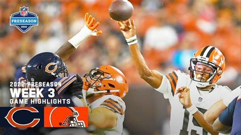 Chicago Bears Vs Cleveland Browns Preseason Week 3 Highlights 2022