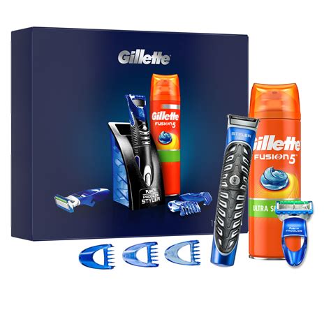 Комплект Gillette Styler: Самобръсначка Styler + Гел за бръснене, 200 ...