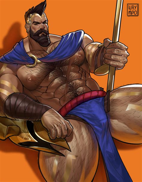 Rule 34 1boy 2023 Atreus League Of Legends Bara Bara Tits Barazoku Beard Bulge Cape Facial