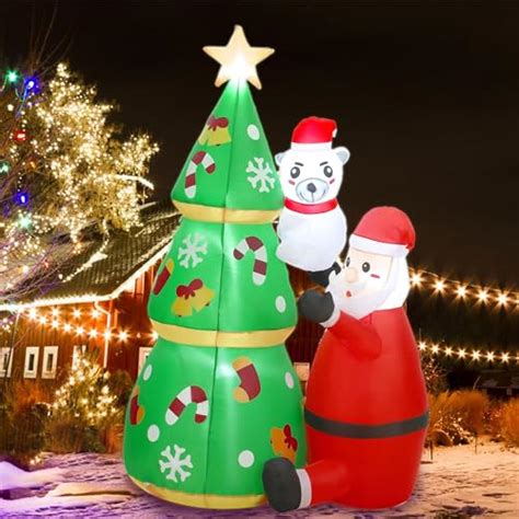 7 Ft Christmas Inflatables Tree Decorations Inflatable Christmas Tree