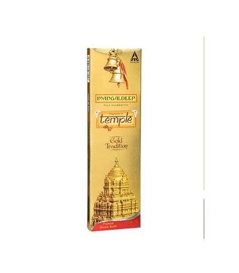 MANGALDEEP AGARBATTI - GOLD TRADITION Pack Size 16 PCS